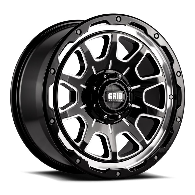 GRID Off-Road | GD15 20x9.0 ET-12 - Black With Natural Accents