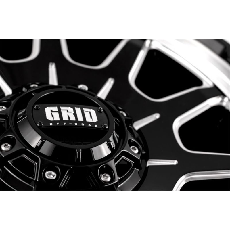 GRID Off-Road | GD15 20x9.0 ET-12 - Black With Natural Accents