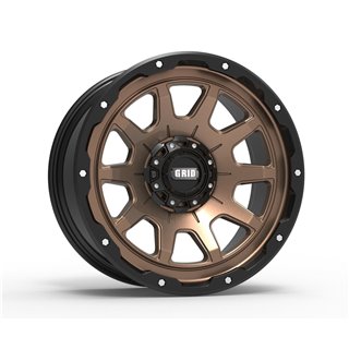 GRID Off-Road | GD15 20x9.0 ET-12 - Bronze With Black Lip