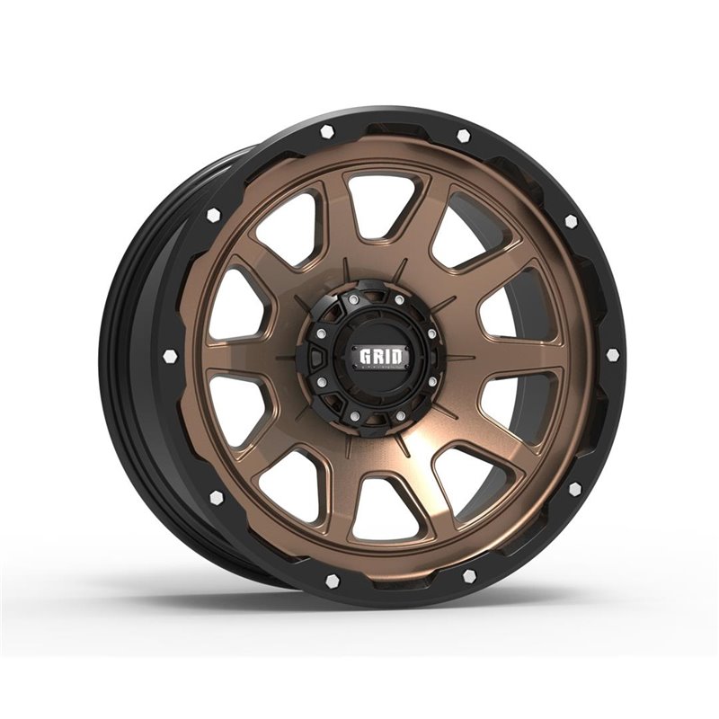 GRID Off-Road | GD15 20x9.0 ET-12 - Bronze With Black Lip
