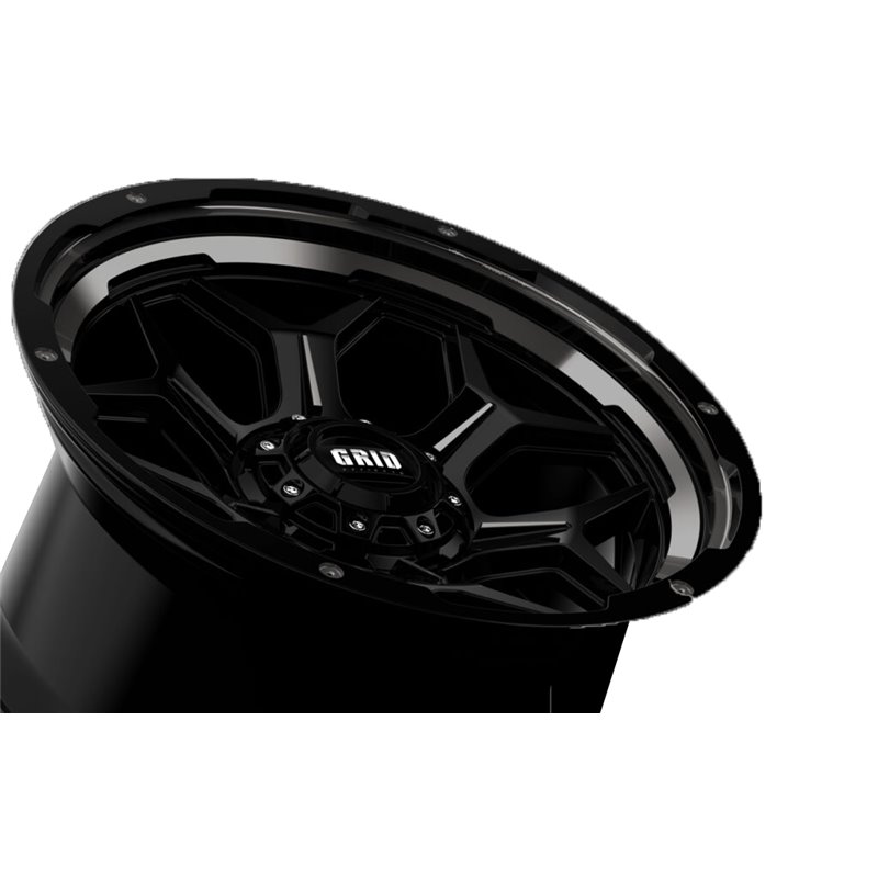GRID Off-Road | GD16 20x9.0 ET0 - Black With Natural Lip