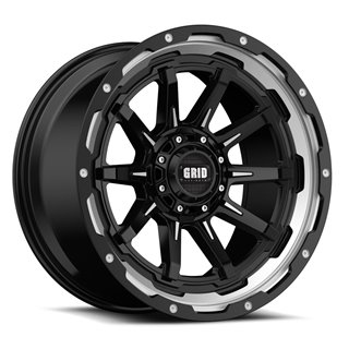 GRID Off-Road | GD17 20x9.0 ET-12 - Black With Natural Accents