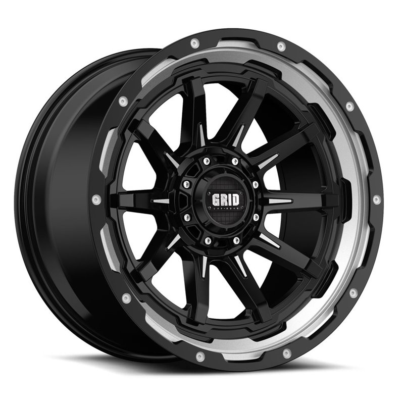 GRID Off-Road | GD17 20x9.0 ET-12 - Black With Natural Accents
