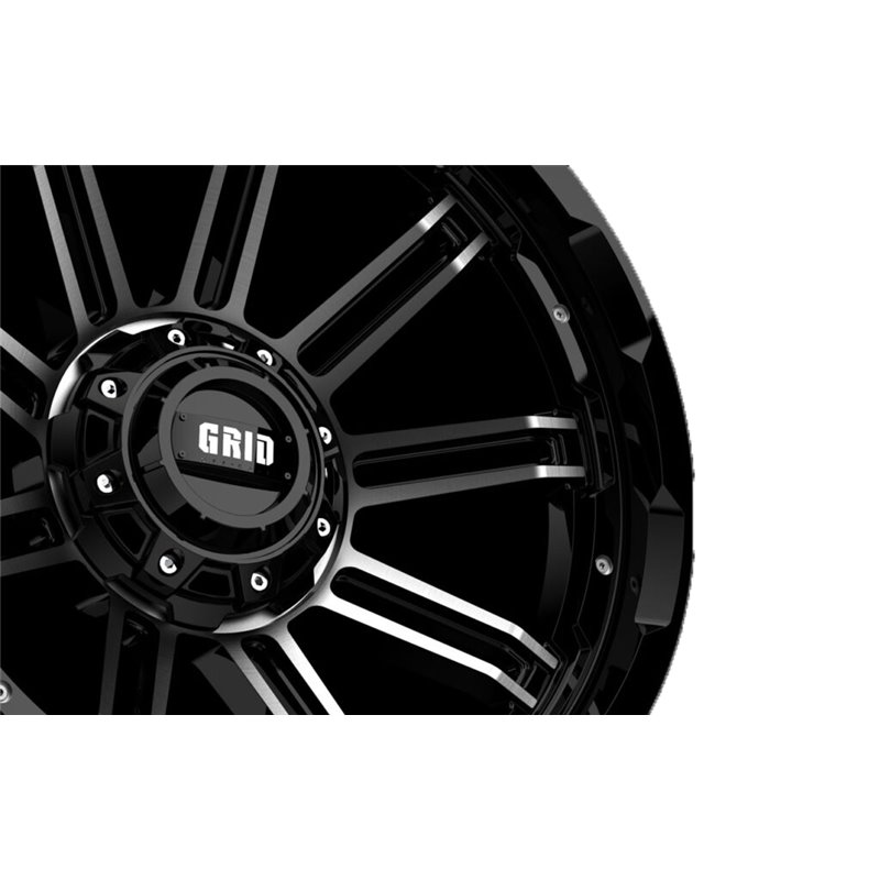 GRID Off-Road | GD18 20x9.0 ET15 - Black With Natural Lip