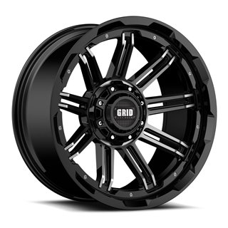 GRID Off-Road | GD18 20x10.0 ET-25 - Black With Natural Lip