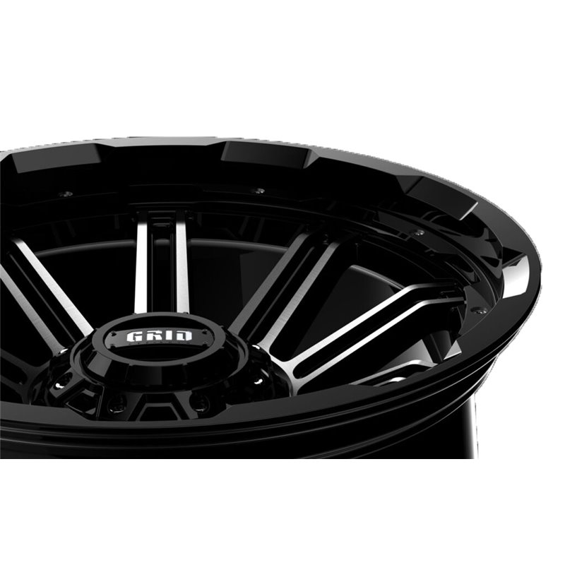GRID Off-Road | GD18 20x10.0 ET-25 - Black With Natural Lip