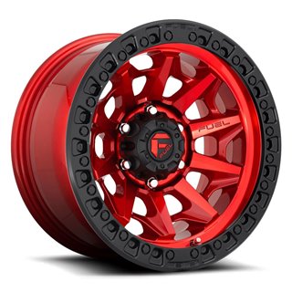 Fuel Off-Road | Covert D695 17X9.0 ET-12 - Candy Red / Black Bead Ring