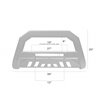Armordillo | 2003-2009 Lexus GX470 AR Series Bull Bar W/LED - Matte Black W/Aluminum Skid Plate - GX470 4.7L 2003-2009