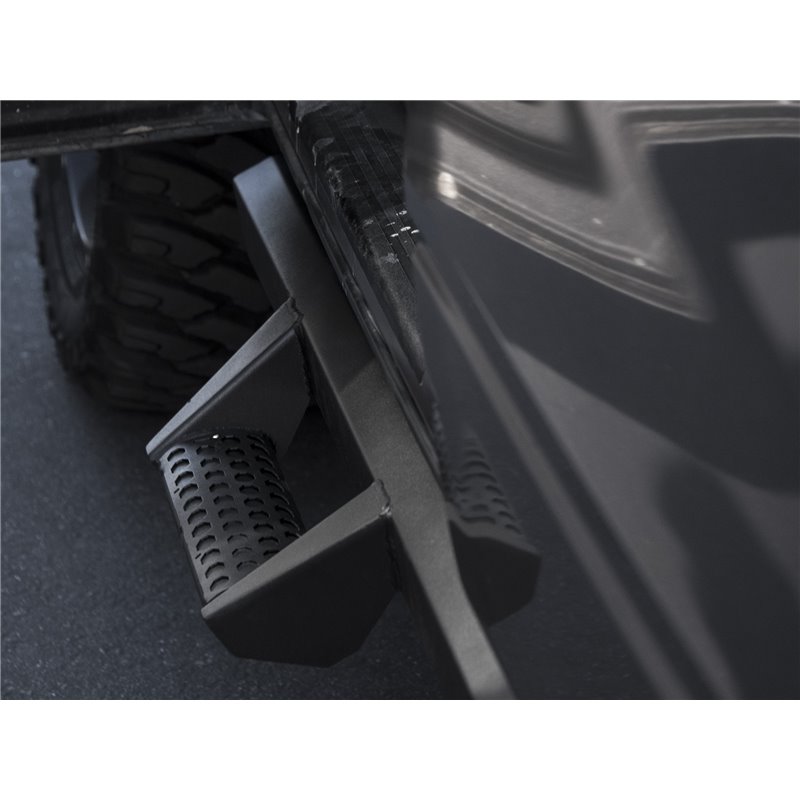 Armordillo | 2007-2018 Chevy Silverado 1500 - Crew Cab AR Drop Step - Matte Black - Silverado 1500 / Classic 2007-2018