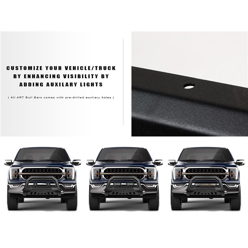 Armordillo | 2019-2022 Chevy Silverado 1500 / 2019-2022 GMC Sierra 1500 AR Bull Bar - Matte Black - Chevrolet / GMC 2019-2023