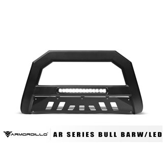 Armordillo | 2019-2022 Chevy Silverado 1500 / 2019-2022 GMC Sierra 1500 AR Bull Bar w/LED - Matte Black - Chevrolet / GMC 2019-2