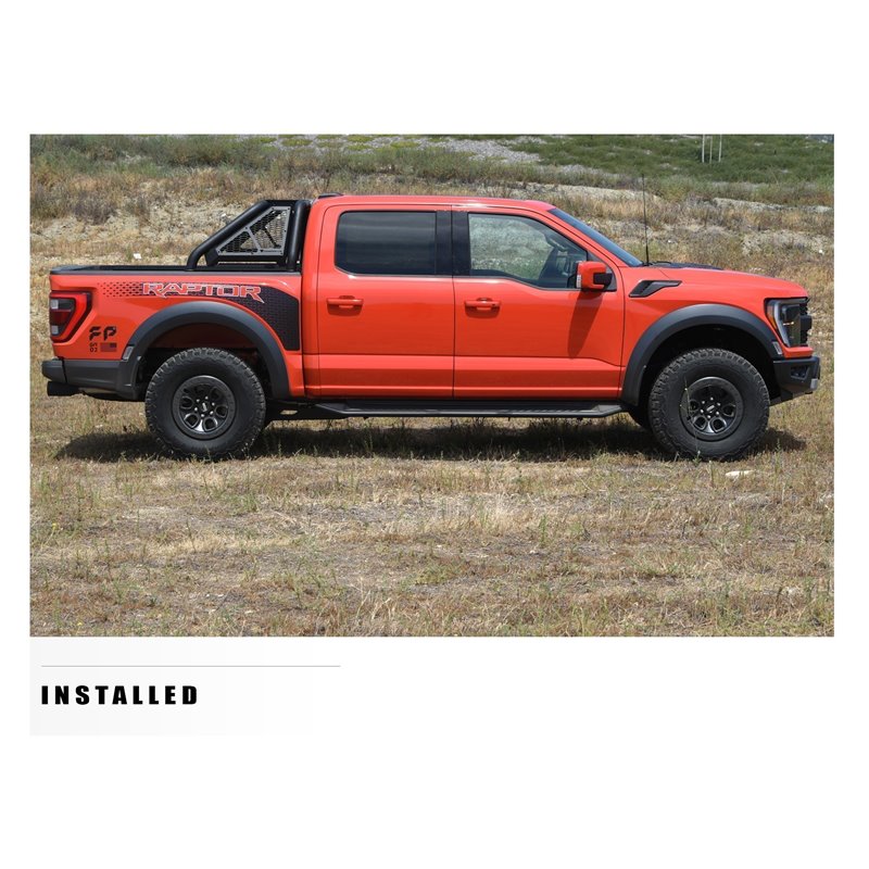 Armordillo | 2009-2018 Dodge Ram 1500 Crew Cab FX Running Board w/ LED - Matte Black - Ram 1500 / Classic / 2500 / 3500 2009-202