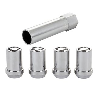 McGard | Tuner Style Cone Seat Wheel Locks-Chrome - Chevrolet / Infiniti / Mercury / Mitsubishi / Nissan 1974-2023