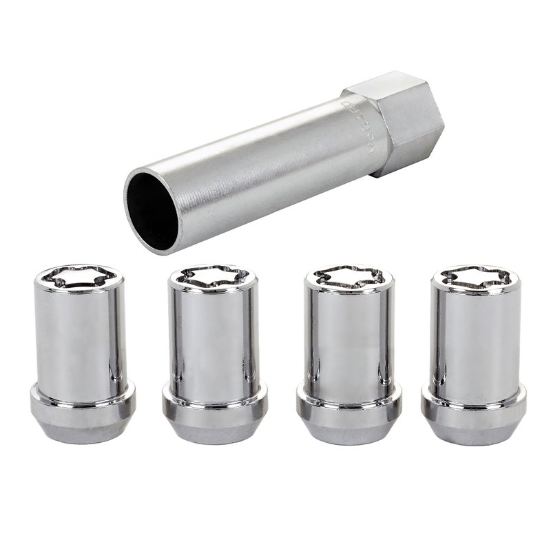 McGard | Tuner Style Cone Seat Wheel Locks-Chrome - Chevrolet / Infiniti / Mercury / Mitsubishi / Nissan 1974-2023