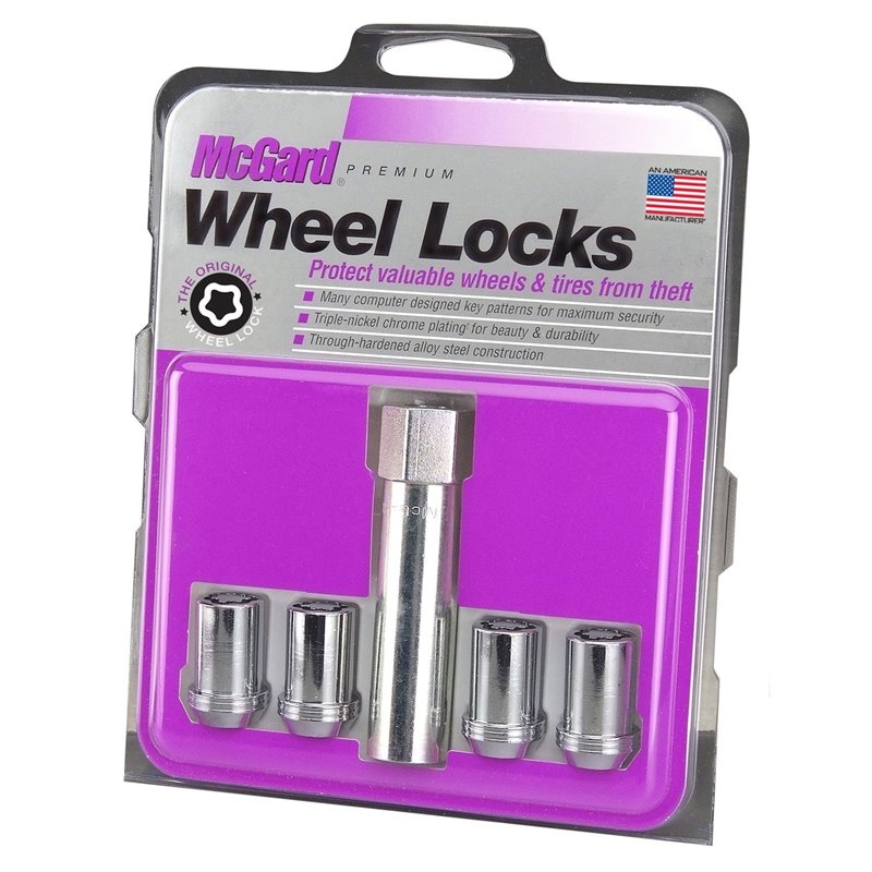 McGard | Tuner Style Cone Seat Wheel Locks-Chrome - Chevrolet / Infiniti / Mercury / Mitsubishi / Nissan 1974-2023