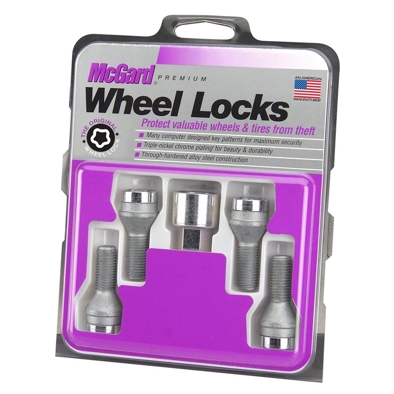 McGard | Cone Seat Style Wheel Lock Bolts-Chrome - BMW / Volvo 2000-2023
