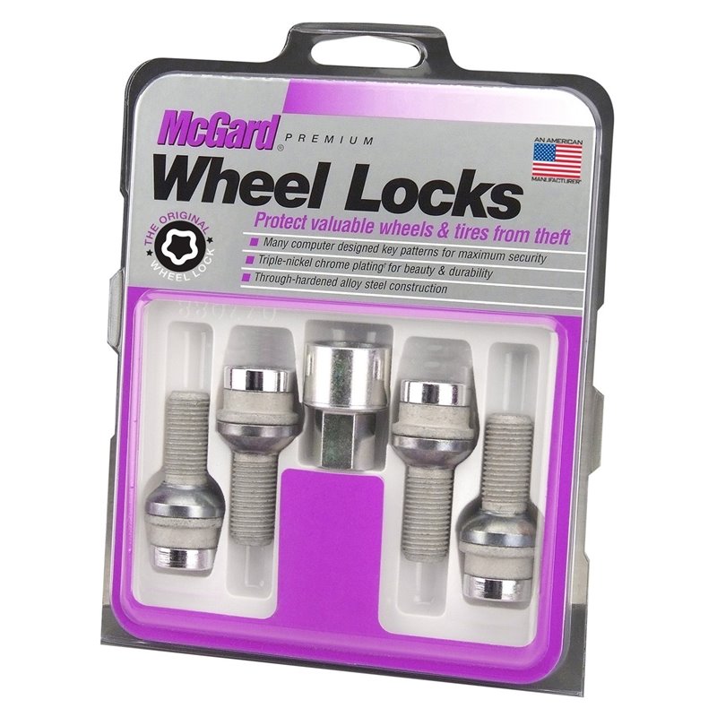 McGard | Radius Seat Style Wheel Lock Bolts-Chrome - Q7 / Cayenne / Panamera / Touareg 2003-2021