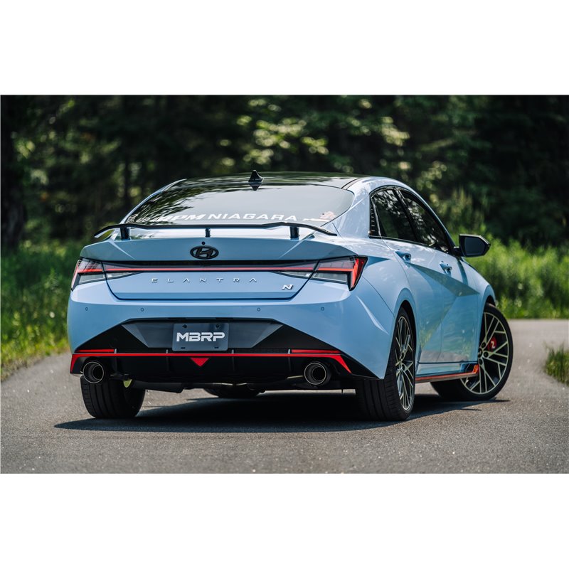 MBRP | Exhaust 3in. Cat-Back; Dual Split Rear Exit; Active; T304 - Elantra N 2.0T 2022-2023