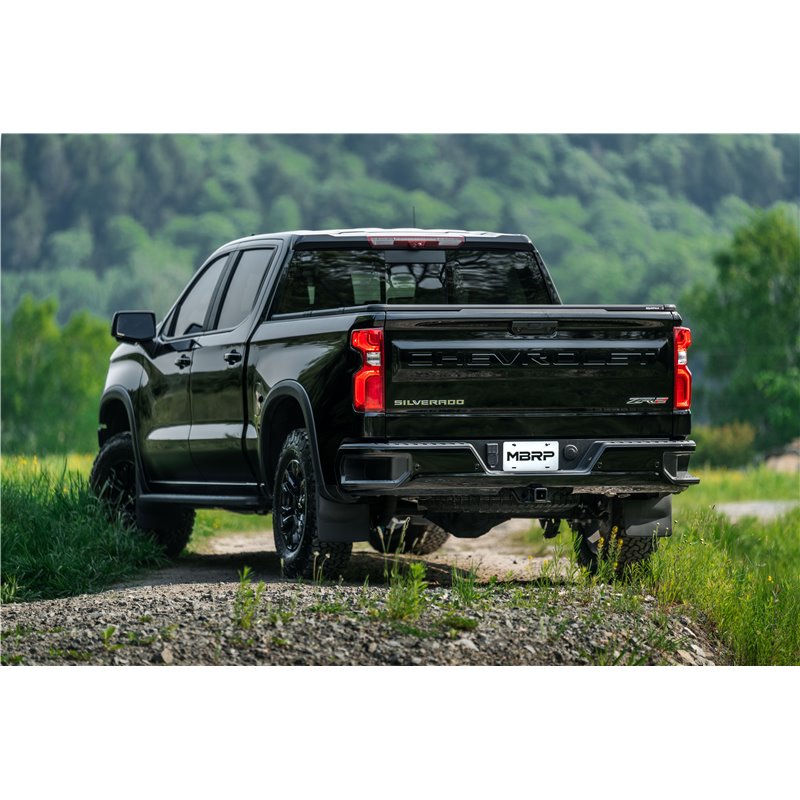 MBRP | Exhaust 3in. Cat Back; 2.5in. Dual Split Rear Turn Down; T304 - Silverado 1500 / ZR2 6.2L 2022-2023