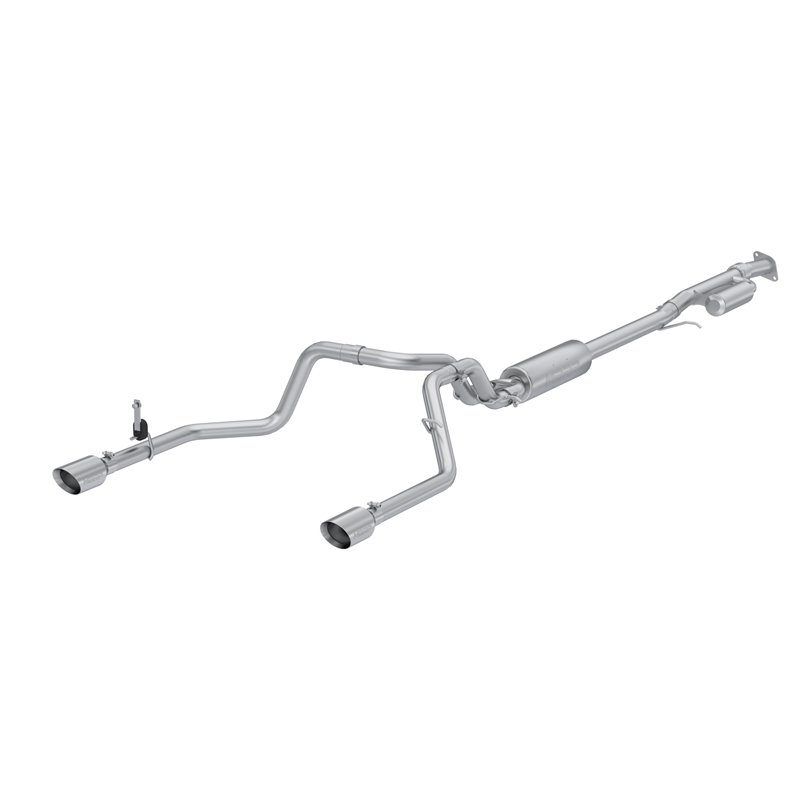 MBRP | Exhaust 3in. Cat Back; 2.5in. Dual Rear; T304 - Silverado / Sierra 1500 2.7T 2019-2024