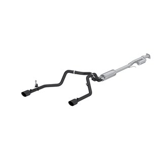 MBRP | Exhaust 3in. Cat Back; 2.5in. Dual Rear; BLK - Silverado / Sierra 1500 2.7T 2019-2024