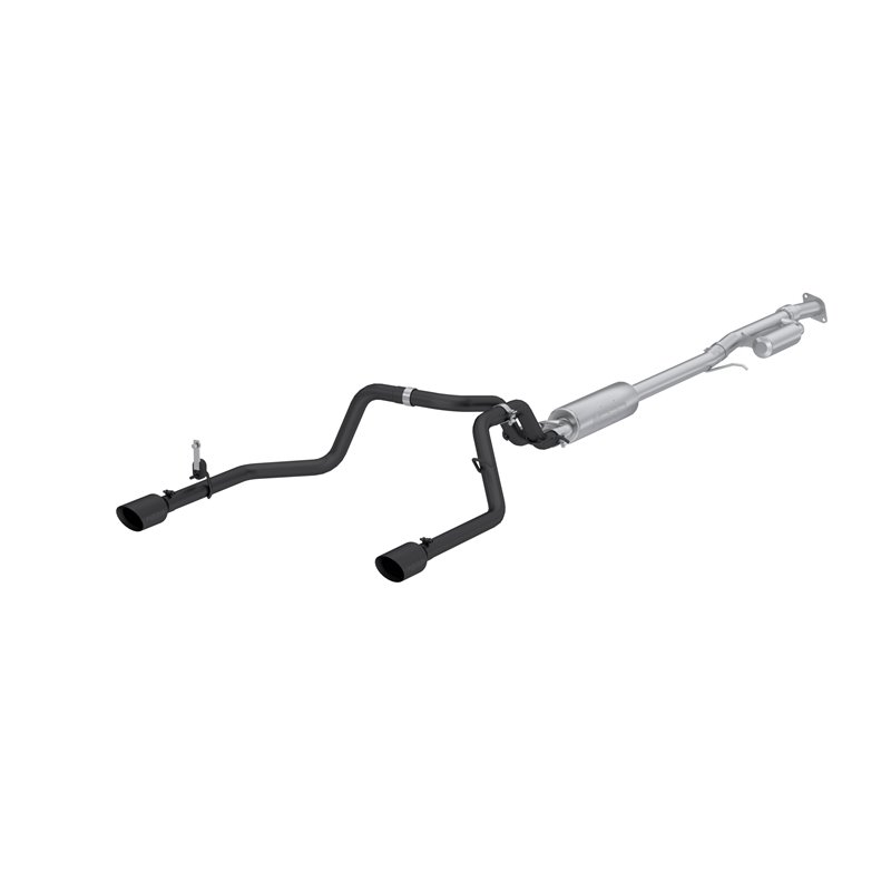 MBRP | Exhaust 3in. Cat Back; 2.5in. Dual Rear; BLK - Silverado / Sierra 1500 2.7T 2019-2024