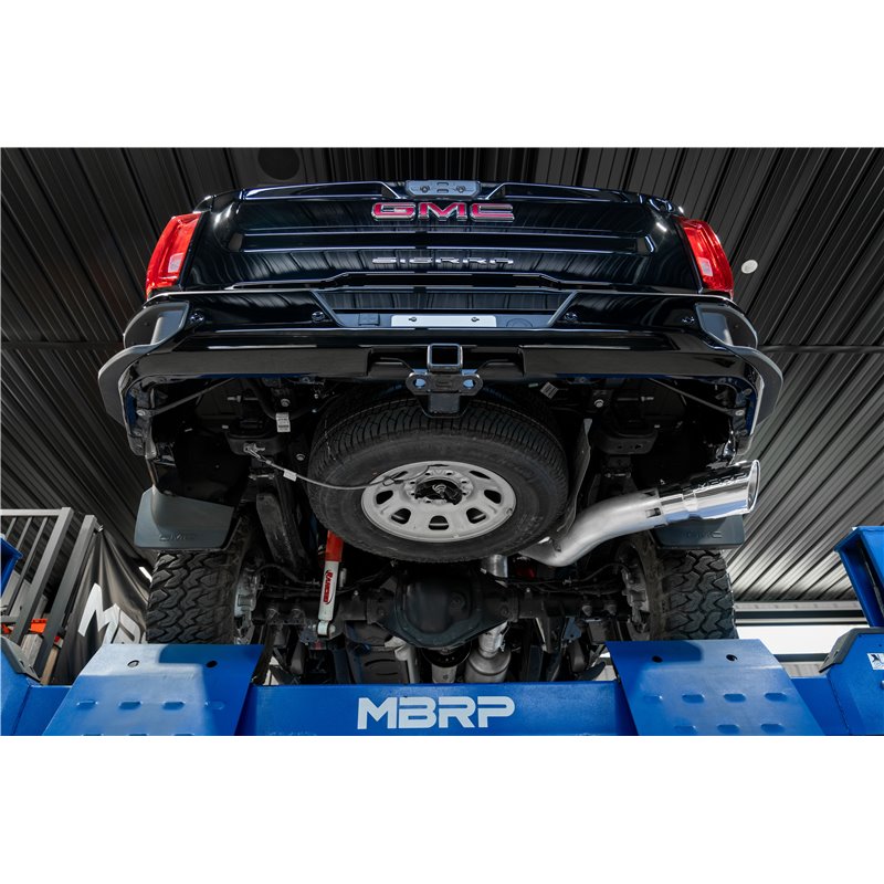 MBRP | Exhaust 5in. Filter Back; Single Side; T409 - Silverado / Sierra 2500 HD / 3500 HD 6.6L 2020-2023