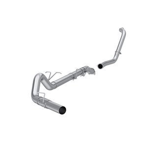 MBRP | Exhaust 4in. Turbo Back; Single Side (Stock Cat); No Muffler - F-250 / F-350 6.0L 2003-2007