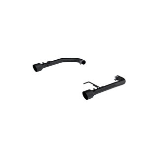 MBRP | Exhaust 2.5in. Dual Axle Back; Black Coated Aluminized Steel with BLK Tips - Mustang EcoBoost / EcoBoost Premium 2.3T 201