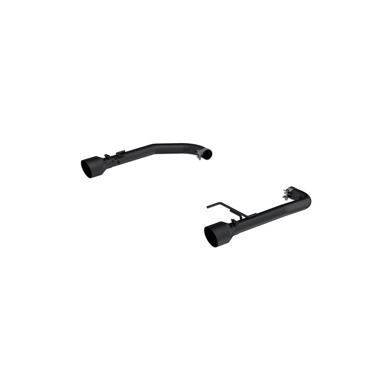 MBRP | Exhaust 2.5in. Dual Axle Back; Black Coated Aluminized Steel with BLK Tips - Mustang EcoBoost / EcoBoost Premium 2.3T 201