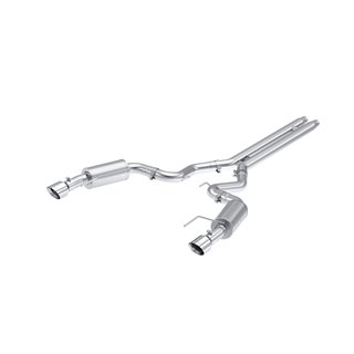 MBRP | Exhaust 3in. Cat Back; Dual Split Rear; Street Version; 4.5in. tips; AL - Mustang GT / GT Premium 5.0L 2024