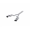 MBRP | Exhaust 3in. Cat Back; Quad Rear Exit; T304; CF Tip: Active - Mustang GT / GT Premium 5.0L 2024