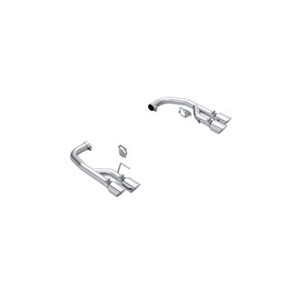 MBRP | Exhaust 2.5in. Axle-Back with Quad 4in. Dual Wall Tips; Race Version; T304 - Mustang GT / GT Premium 5.0L 2024