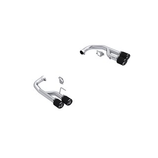 MBRP | Exhaust 2.5in. Axle-Back with Quad 4in. CF Tips; Race Version; T304 - Mustang GT / GT Premium 5.0L 2024