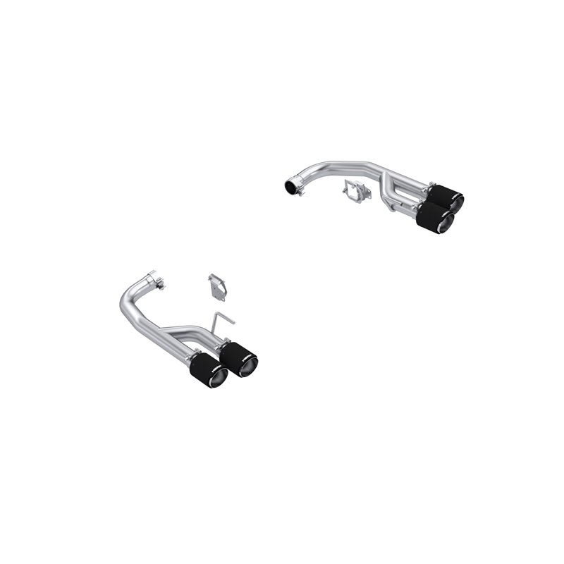 MBRP | Exhaust 2.5in. Axle-Back with Quad 4in. CF Tips; Race Version; T304 - Mustang GT / GT Premium 5.0L 2024
