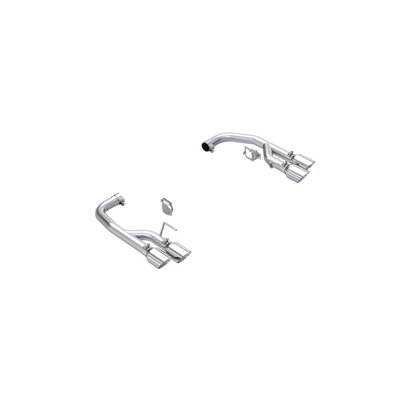 MBRP | Exhaust 2.5in. Axle-Back with Quad 4in.Tips; Race Version; AL - Mustang GT / GT Premium 5.0L 2024