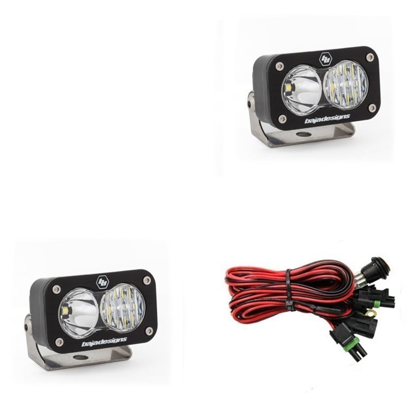 Baja Designs | - 547803 - S2 Sport Black LED Auxiliary Light Pod Pair