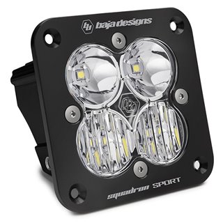 Baja Designs | - 551003 - Squadron Sport Black Flush Mount LED Auxiliary Light Pod