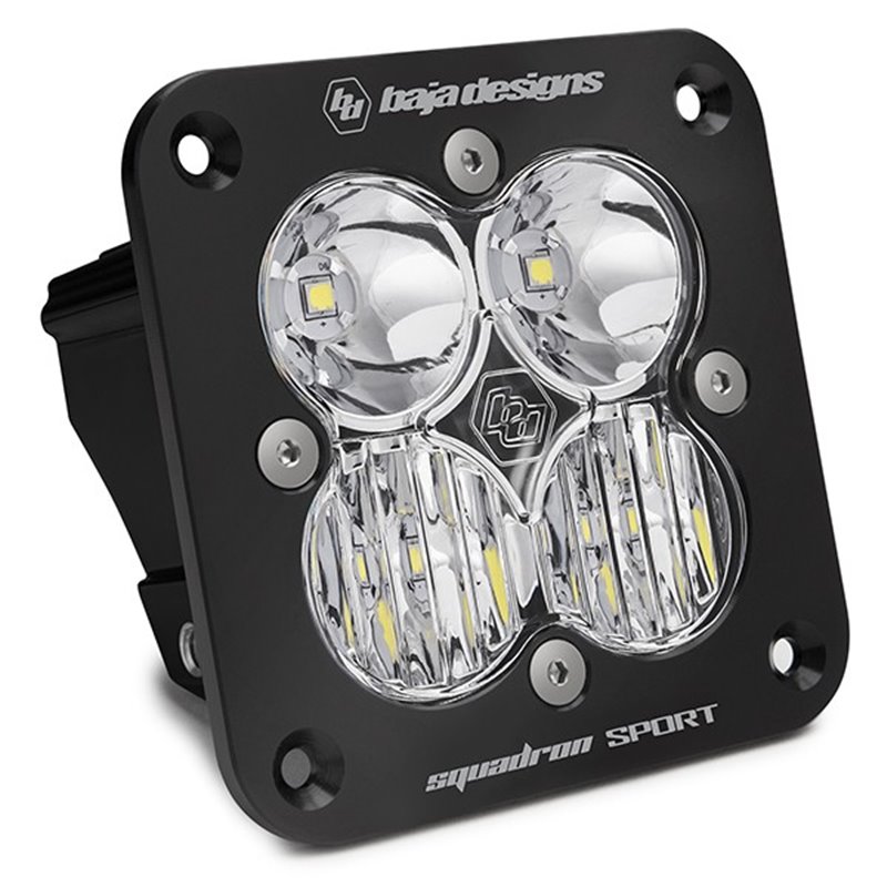 Baja Designs | - 551003 - Squadron Sport Black Flush Mount LED Auxiliary Light Pod