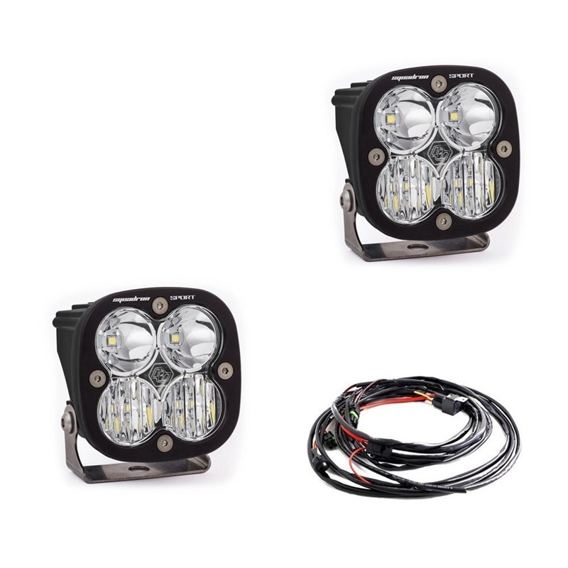 Baja Designs | - 557803 - Squadron Sport Black LED Auxiliary Light Pod Pair