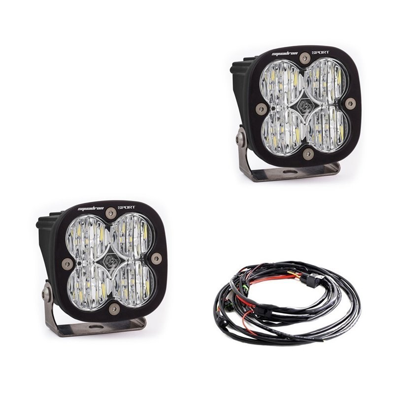 Baja Designs | - 557805 - Squadron Sport Black LED Auxiliary Light Pod Pair