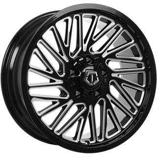 TIS Wheels | 553 20x9.0 ET18 - Gloss Black - Milled Edge