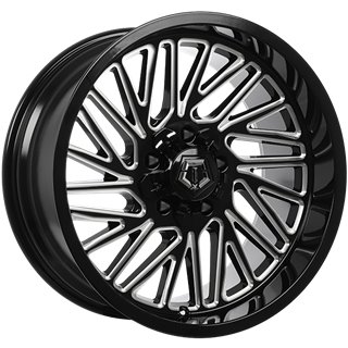 TIS Wheels | 553 20x10.0 ET-12 - Gloss Black - Milled Edge