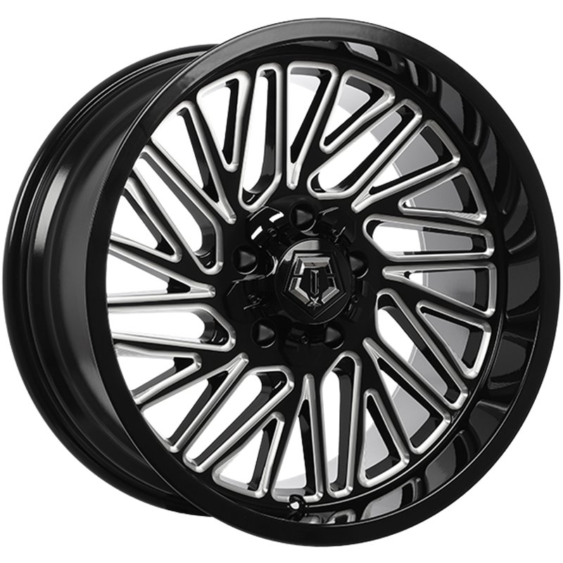 TIS Wheels | 553 20x10.0 ET-12 - Gloss Black - Milled Edge