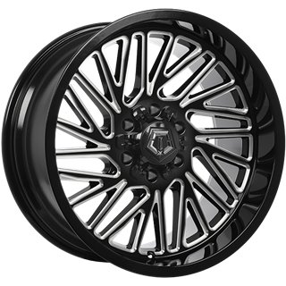 TIS Wheels | 553 20x10.0 ET-12 - Gloss Black - Milled Edge