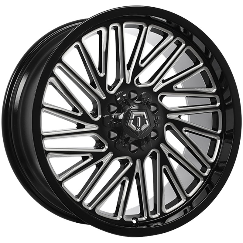 TIS Wheels | 553 22x10.0 ET10 - Gloss Black - Milled Edge
