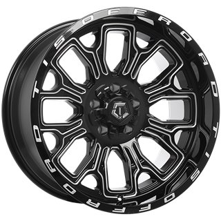 TIS Wheels | 560 20x10.0 ET-19 - Gloss Black - Milled Edge