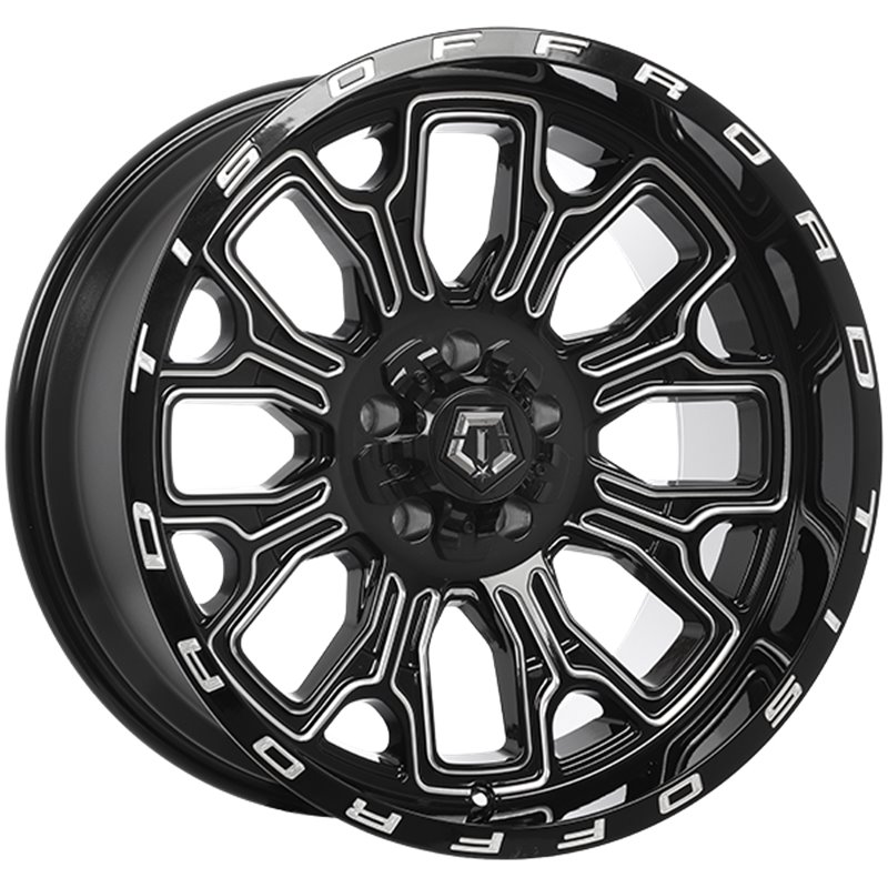 TIS Wheels | 560 20x10.0 ET-19 - Gloss Black - Milled Edge