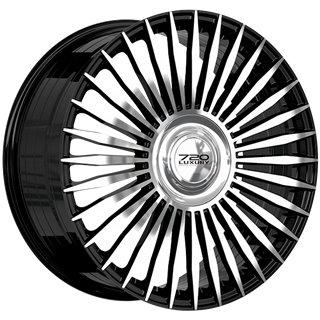 720 Luxury | INFINITY 22x9.5 ET35 - Gloss Black - Machined Face