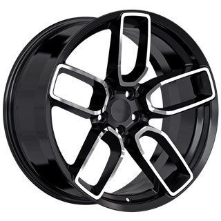 ART Replica | REPLICA 348 20x9.5 ET15 - Satin Black - Machined Face